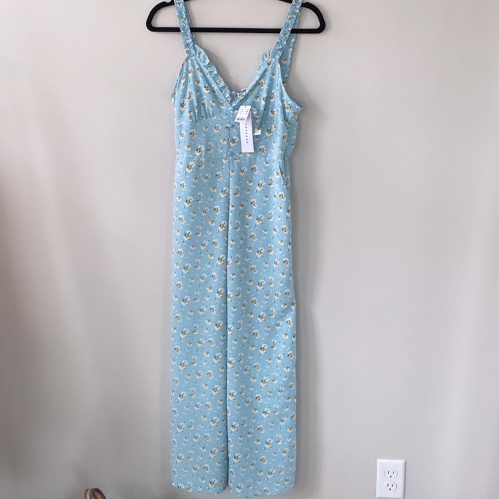 Topshop floral jumpsuit